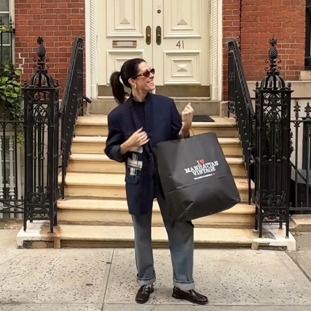 Navy vintage custom patchwork blazer - menswear s… - image 3